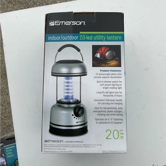 “New” (Set of 2) Emerson Indoor/Outdoor 20-LED Utility Lanterns (In Boxes) - Picture 3 of 5